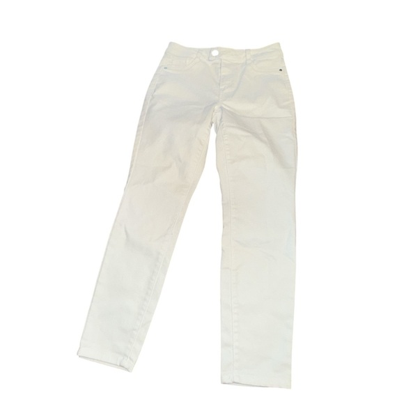 d. jeans Women's Crisp White Mid-rise Skinny Jeans - Picture 2 of 5